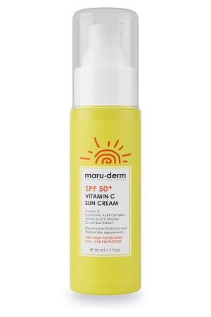 منز-الشمس SPF 50+ فيتامين سي منز 50 مل الجيل الجديد من المرشحات الكورية - Maru.Derm