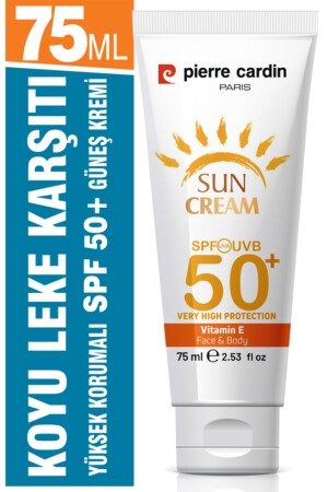 SPF 50 Anti-Blemish High Protective Face Sun Cream 75 ml For Normal And Dry Skin - Pierre Cardin