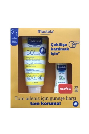 Spf50+ Very High Protection Factor Sun Lotion 200ml + Hydrabebe Body Lotion 100ml - Mustela