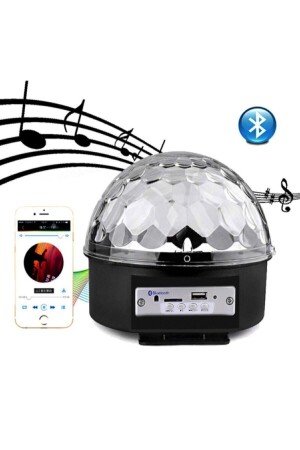Sphere Disco Ball Music Player Colorful Laser Light Bluetooth Sound Activated Lights Disco Party Light - Bay Mia