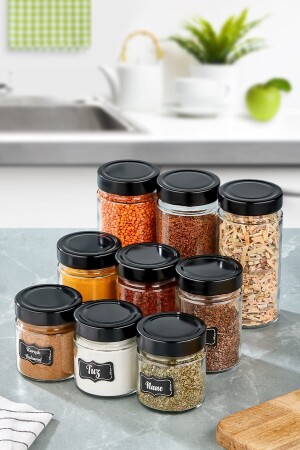 Spice Set 9 Piece Round Set with Metal Lid BRL-19151 - vipgross