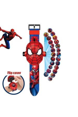 ساعة المكعب الرقمية للمناظر الرقمية للأطفال مع شخصية الرجل العنكبوت - Spiderman