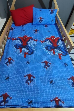 Spiderman Cotton Single Bedroom Duvet Cover Set (WITHOUT SHEET) spiderman01teknvrsmset - SNR HOME COLLECTION
