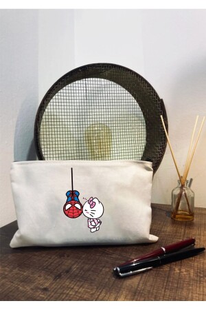 Spiderman Hello Kit Bedruckter Stifthalter aus Stoff – Make-up-Tasche - Grafikspan