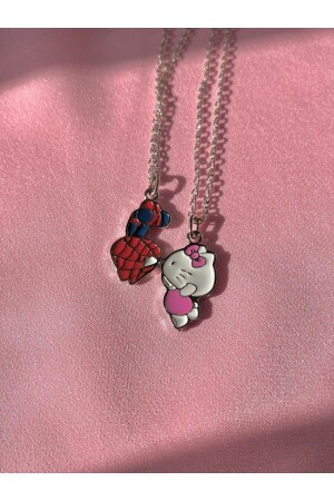 Spiderman Hello Kitty Double Necklace - Alya Jewelry
