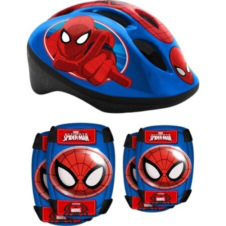 Spiderman-Helm- und Schutzset für Kinder - Spiderman