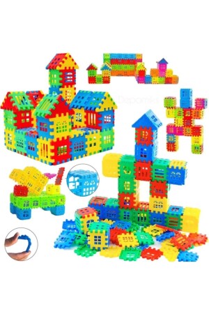 Spielzeug-Puzzle, 3D-Gebäude-Design, Blöcke, 64-teiliges pädagogisches Intelligenz-Entwicklungsset, 64-teiliges Puzzle - Depomiks Avm