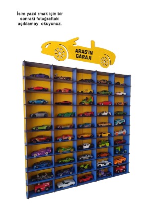 Spielzeugautoständer 50er Jahre Fenerbahçe-Thema Gelb Marineblau - Metafortoys