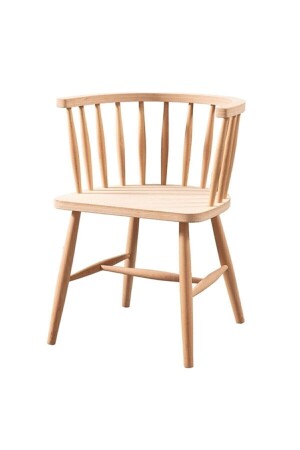 Spine Chair Arm Wooden Terrace Cafe Kitchen Chair CLKOMURGA - CLK TEKSTİL
