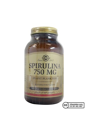 Spirulina 750 Mg 80 Capsules - Solgar
