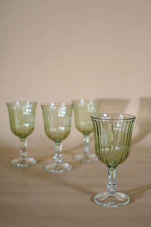 Splendid Set of 4 Water Glasses Green 240 Cc 301. 02. SPL1121104RKL - Rakle