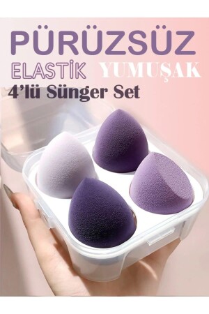 Sponge Boxed Sponge Set - Foundation - Concealer - Powder Application Set of 4 - Fontenay