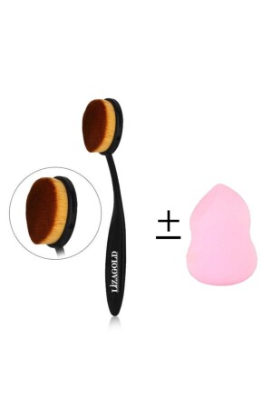 Spoon Foundation Brush + Pear Makeup Sponge - Lizagold