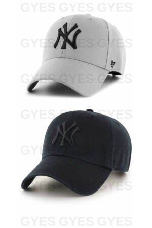 MNZ-Sports Nylon Hat Unisex Set من 2 قابلة للتعديل مع الفيلكرو على الظهر - Gyes