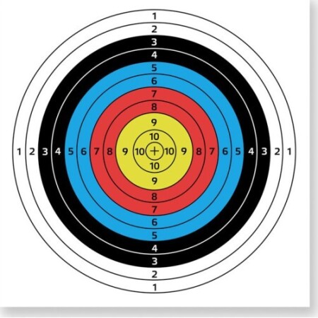 SPORTline Darber 40x40cm Kağıt Okçuluk Hedefi, 10 Adet. - inSPORTline