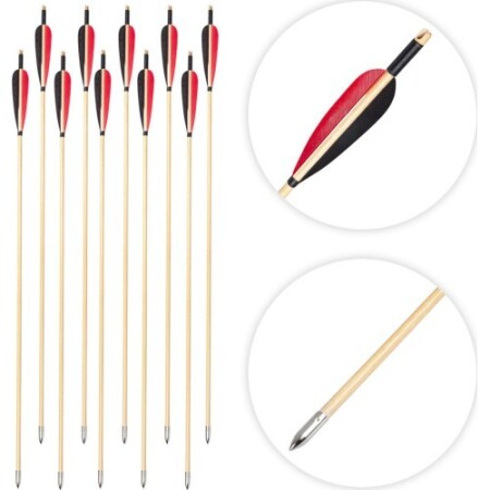 SPORTline Timberson Ahşap Oklar - 10 adet. - inSPORTline