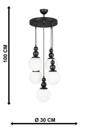 Sports Black Chandelier 5 pieces sports black chandelier 5 pieces - OSC HOME