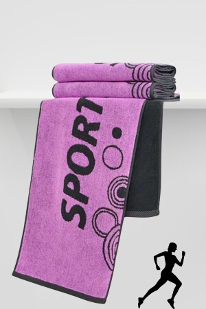 Sports Towel Jacquard Pink Gym Fitness Plates Boxing Tennis Towel 100% Cotton - Mariva Home