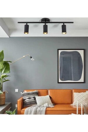 Spoti Modern Living Room - Kitchen - Cafe Design Black Color Spot LED 3-Piece Chandelier TYC00402435822 - Modavize