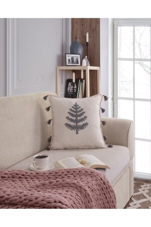 Spring 45 x 45 cm Embroidered Throw Pillow - Viaden
