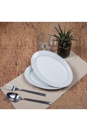 Spring Branch 2 Pieces 30 Cm Boat Plate PR. 000000000000BHD230KY00 - Güral Porselen