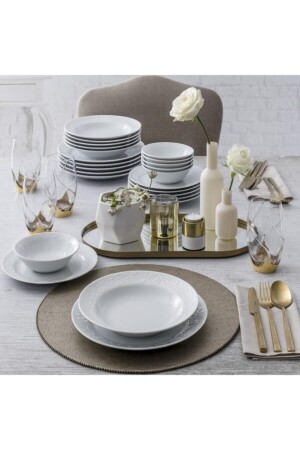 Spring Branch 24 Piece Dinner Set for 6 Persons PR. 0000000000000BHD24Y400 - Güral