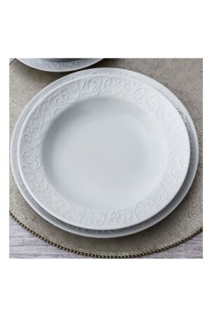 Spring Branch Bli 25cm Plain Undecorated Plate bhd25du00 - Güral Porselen