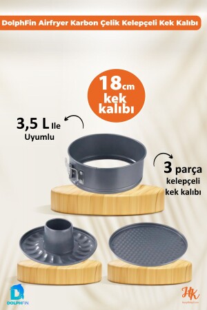 Springform Kuchenform Airfryer Kuchenform 18 cm kompatibel mit Xiaomi 3-5 L und allen Modellen - Dolphfin