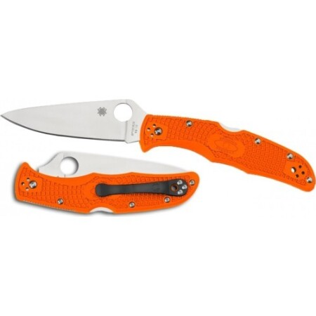 Spyderco C10FPOR Endura 4 katlanır bıçak, düz bileme, turuncu - Spyderco, Inc.