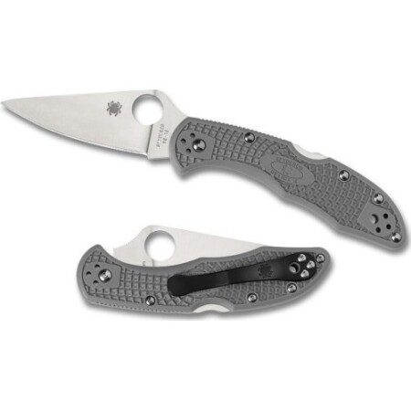 Spyderco C11FPGY Delica 4 katlanır bıçak, düz bileme, gri - Spyderco, Inc.
