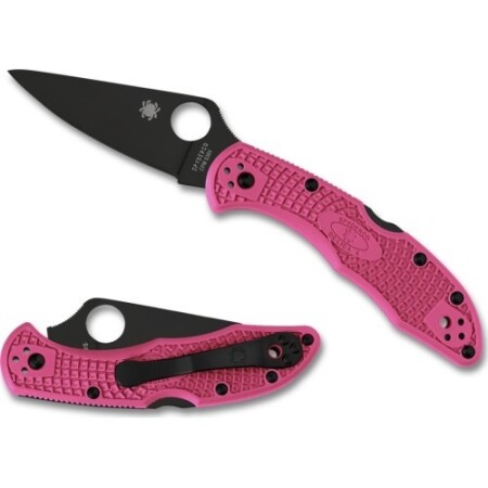 Spyderco C11FPPNS30VBK Delica katlanır bıçak, pembe topuklu ayakkabılar. - Spyderco, Inc.
