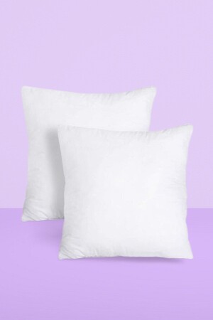 Square 2-Piece Throw Pillow with Real Fiber Waist Support Filling Inside the Pillow - Junenext