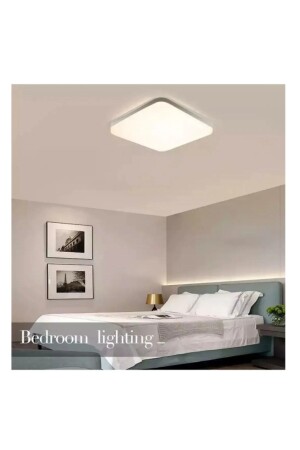 Square Ceiling Mounted LED Plofenyer Chandelier Luminaire Bathroom Toilet Balcony Led Glop Luminaire White Light - Viesteknoloji