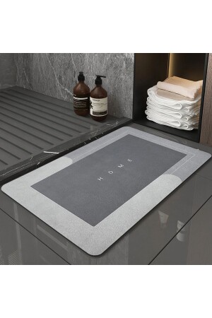Square Magic Water Absorbent Non-Slip Bathroom Mat Foot Mat Ablution Mat with Non-Slip Base 3-5 Mm - Omilife