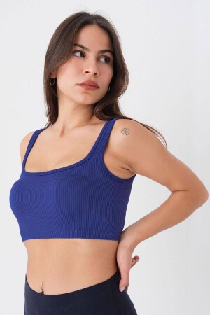 Square Neck Seamless Crop Athlete A0187-l5 - Addax