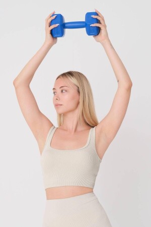 Square Neck Seamless Crop Athlete A0187-l5 - Addax
