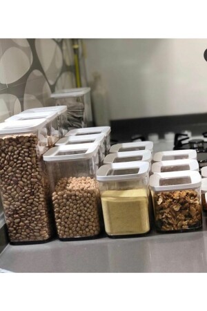 Square Storage Container 12 Piece Mixed Set 700-900-1200-1700 Vp-(186-185-184-183) TYC00112531880 - Vip Ahmet