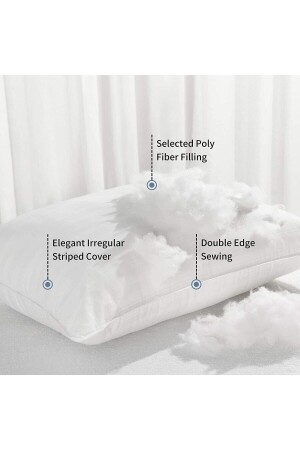 Square Throw Pillow Inner Pillow 2 Pieces Ultra Plump Filled Throw Pillow. - Genel Markalar