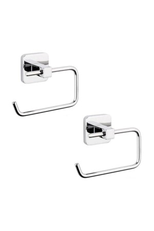 Square Toilet Roll Holder Without Cover (71710) Pack of 2 71710-2 - Genel Markalar