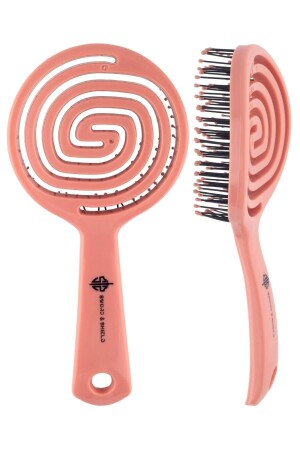 S&s Pembe Pro Üç Boyutlu Oval Saç Fırçası - Sword & Shield