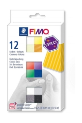 Staedtler Fimo Effect Polimer Kil Seti 12 Renk X 25 Gr. 8013 C12-1 - Fımo