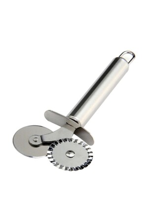Stahl-Doppelkopf-Pizza-Ravioli-Teigschneider, Schneidmesser, Teigroller, Teigformmaschine - Dolu