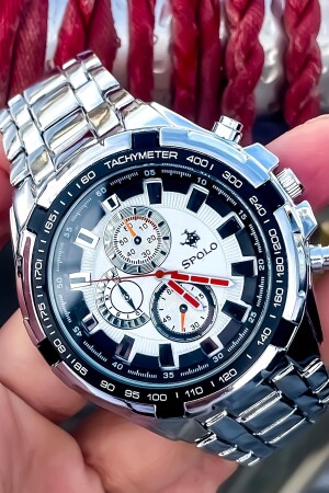 Stahlband Herren-Armbanduhr Wasserdicht + Armband Geschenk FAVORİSPOLO110 - S.POLO