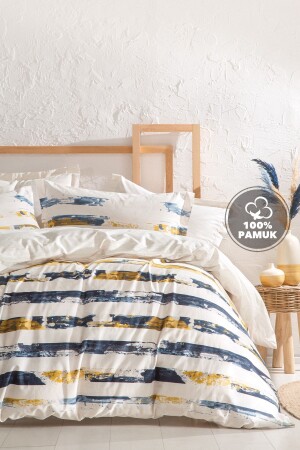Stain Ranforce Double Duvet Cover Set - Beige - Yataş