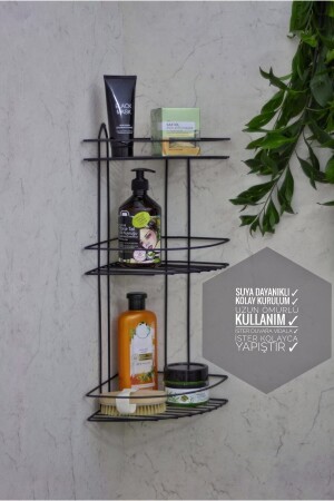 Stainless 3 Tier Bathroom Corner Shampoo Holder Corner Shelf Bathroom Shelf 2743 - piu home