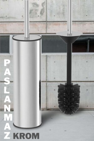 Stainless Chrome Smart Toilet Brush E-56 - ARDENT HOME