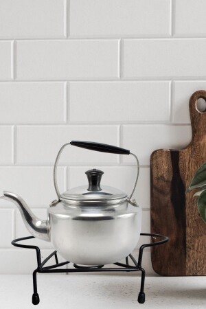 Stainless Fireproof Black Metal Round Footed Trivet for Pan Pot Teapot Coaster - Kitchen Store