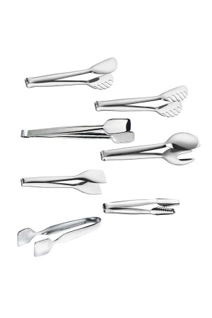Stainless Steel 7-Piece Tongs Set KARMA03294 - Nehir