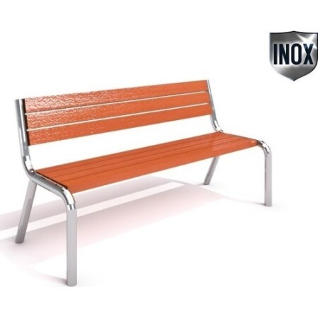 Stainless steel bench Inter-Play 02 - Inter-Play