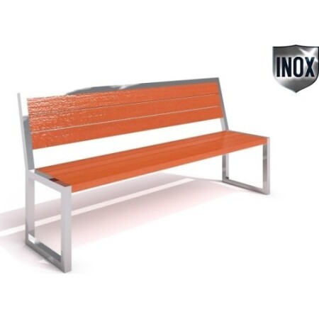 Stainless steel bench Inter-Play 04 - Inter-Play